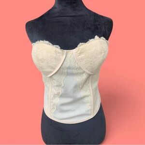 The Label Romantic Cream Lace Bustier